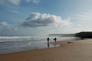 sunrise surfers